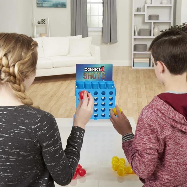 Spiele Kinder – 4 Hasbro Gaming – Leistung 4 Shots – Spiel der Societe, E3578101, mehrfarbig – Bild 5