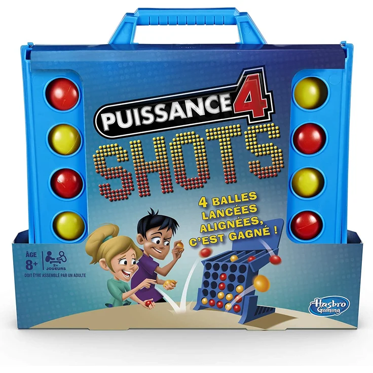 Spiele Kinder – 4 Hasbro Gaming – Leistung 4 Shots – Spiel der Societe, E3578101, mehrfarbig – Bild 2