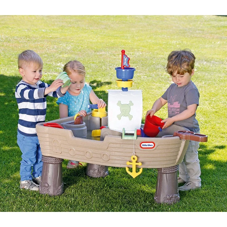 Little Tikes Anchors Away Piratenschiff - Wasserspielset für Kinder - Sicher und tragbar - Fördert kreatives Spielen – Bild 3