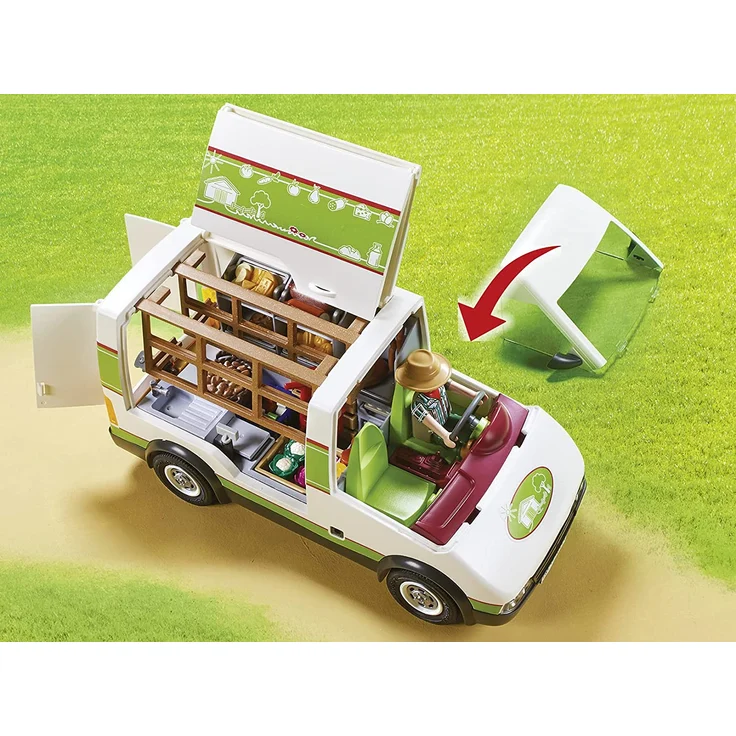 PLAYMOBIL Country 70134 Hofladen-Fahrzeug, Ab 4 Jahren – Bild 5