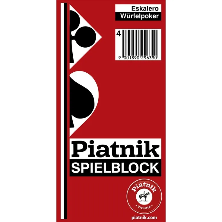 Piatnik 2963 - Eskalero - Yatzee Block 10er Packung