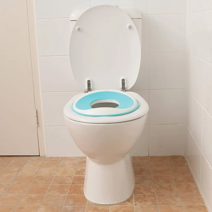 Dreambaby F6000 EZY-Potty Toilettentrainer WC-Sitzauflage Töpfchen, rutschfest und ideal für unterwegs, aqua Blau – Bild 2