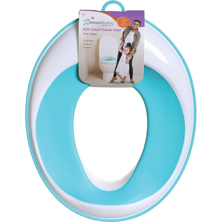 Dreambaby F6000 EZY-Potty Toilettentrainer WC-Sitzauflage Töpfchen, rutschfest und ideal für unterwegs, aqua Blau – Bild 4