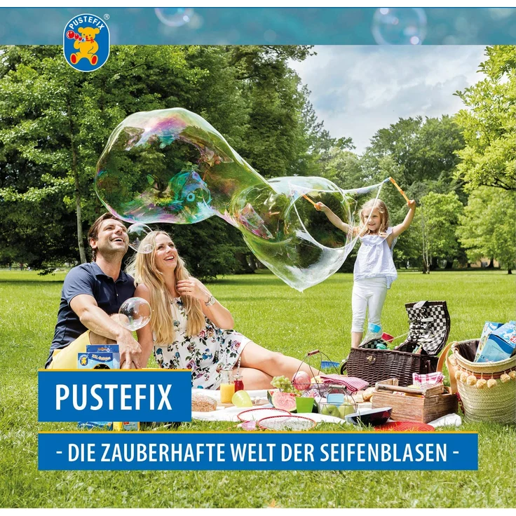 Pustefix XXL-Bubbles Nachfüllkanister I 2,5 l Seifenblasenwasser I Bubbles Made in Germany I Riesen-Seifenblasen für Hochzeit, Kindergeburtstag, Sommerfest, Polterabend I Spaß für Kinder & Erwachsene – Bild 2