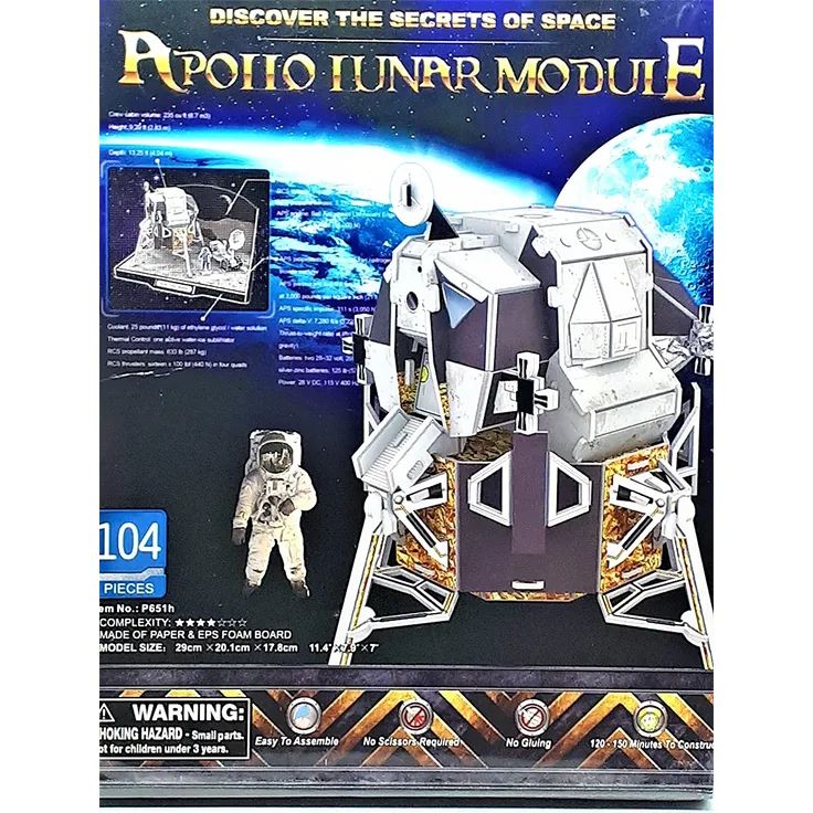 Cubic Fun - 3D Puzzle - Apollo Lunar Module - Puzzel - Mondlandefähre Spielzeug
