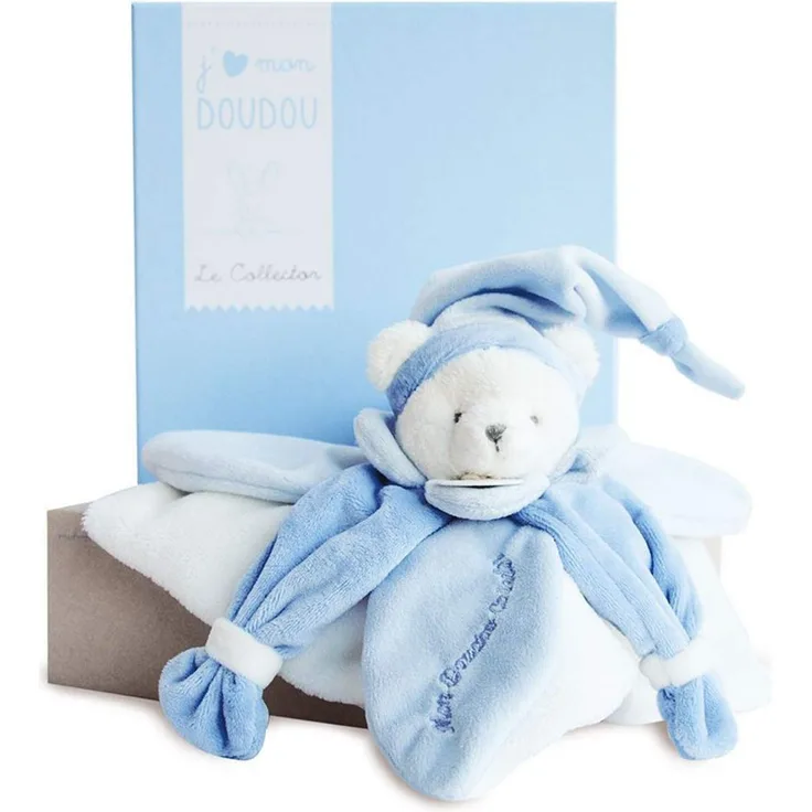 Schmusetuch Br, blau 24cm