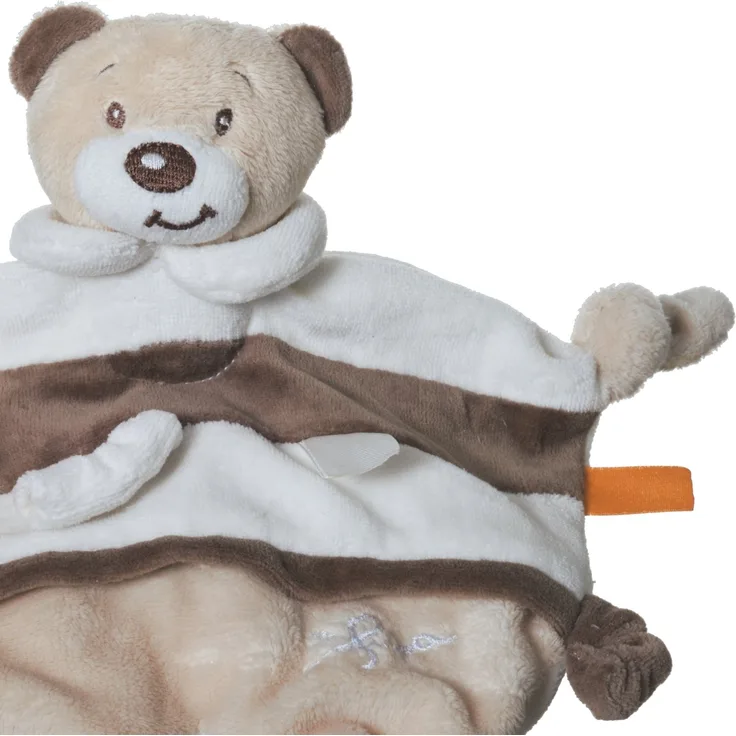 Bieco Schmusetuch Bär Bubu ab 0m+, ca. 29x24,5 cm / Schnuffeltuch / Schmusetuch Baby / Kuscheltier Baby / Schnuffeltuch Baby Junge & Mädchen / Baby Schmusetuch / Kuscheltuch Baby / Babyspielzeug
