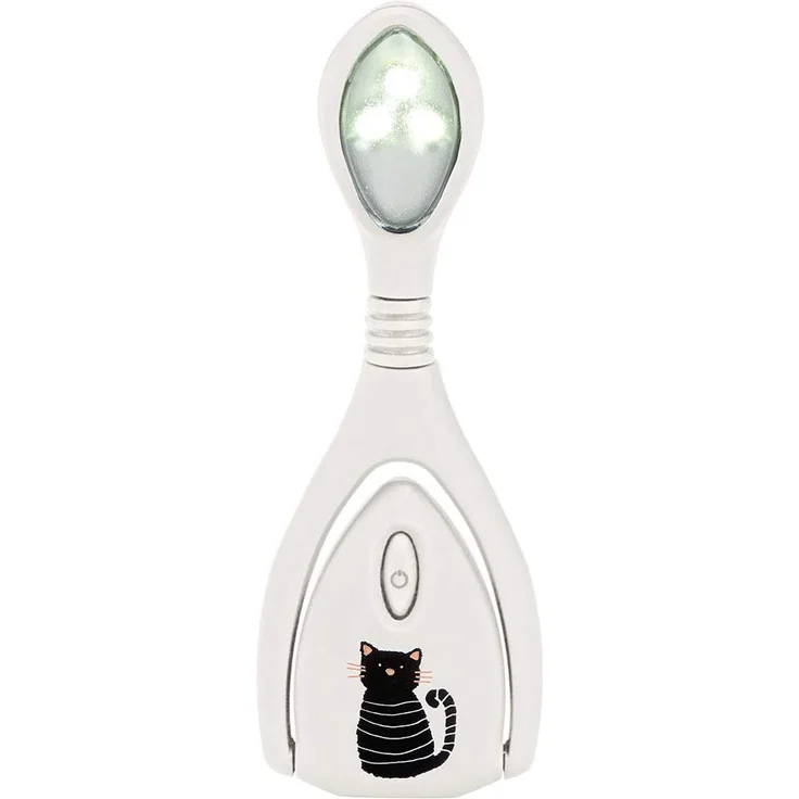 Moses Leseleuchte Libri_x Lumi PlusKatze weiß 13 cm – Bild 1
