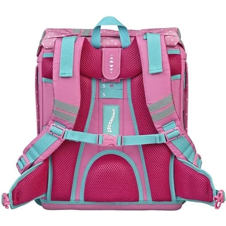 Scooli Schulranzen Set 1. Klasse ergonomischer leichter Schulrucksack mit Sporttasche und Schultüte 85cm Ballerina – Bild 3