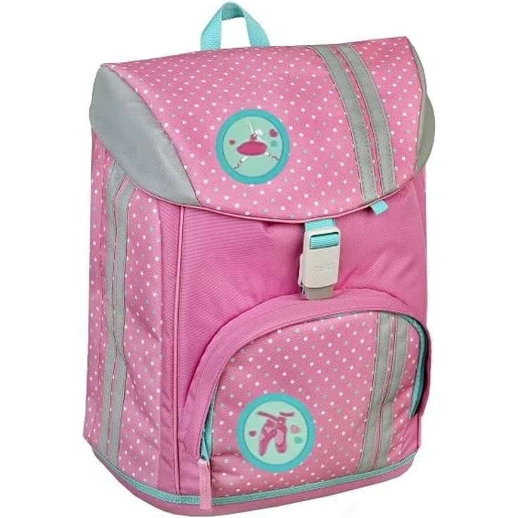 Scooli Schulranzen Set 1. Klasse ergonomischer leichter Schulrucksack mit Sporttasche und Schultüte 85cm Ballerina – Bild 2