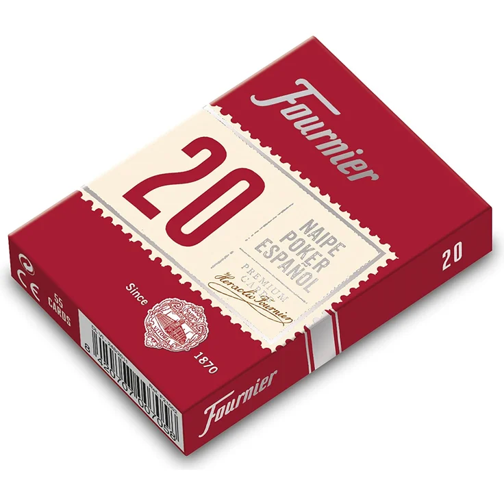 Fournier – Pokerboard Spanisch Nr. 20, 55 Karten, Blau oder Rot (F21002) – Bild 1