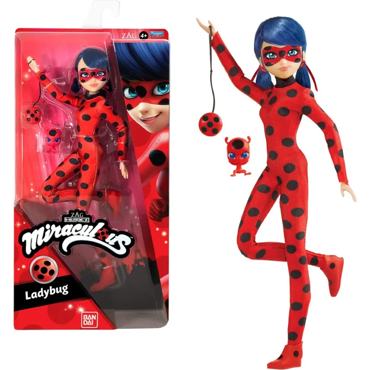 Bandai - Miraculous - Puppe - Ladybug - 26 cm große Ankleidepuppe - P50001