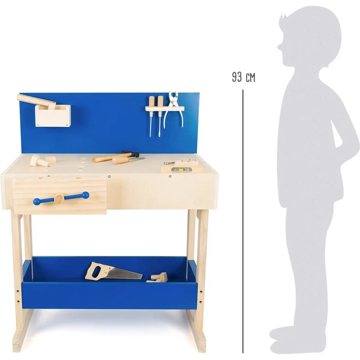 Kinder Profi-Werkbank mit Zubehör, aus Holz, ab ca. 6 Jahre, von Legler – Bild 5