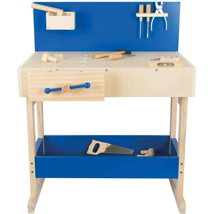 Kinder Profi-Werkbank mit Zubehör, aus Holz, ab ca. 6 Jahre, von Legler – Bild 2