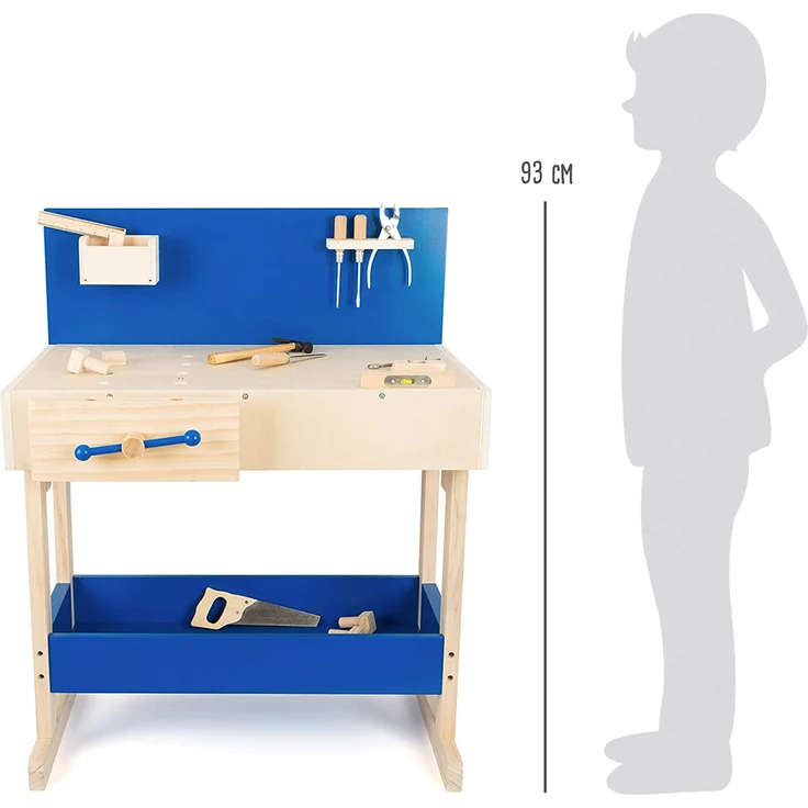 Kinder Profi-Werkbank mit Zubehör, aus Holz, ab ca. 6 Jahre, von Legler – Bild 6
