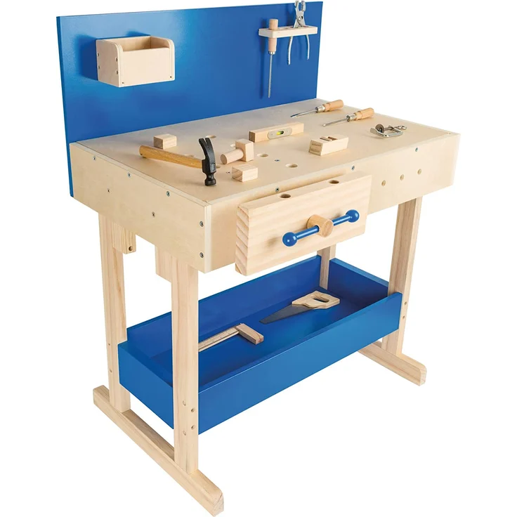 Kinder Profi-Werkbank mit Zubehör, aus Holz, ab ca. 6 Jahre, von Legler – Bild 1