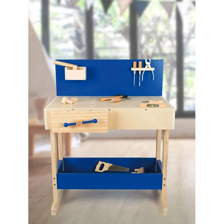 Kinder Profi-Werkbank mit Zubehör, aus Holz, ab ca. 6 Jahre, von Legler – Bild 4