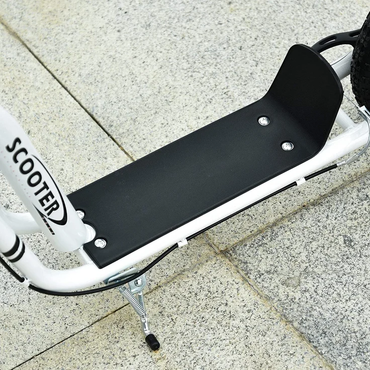 Tretroller mit Handbremse (Farbe: weiß) – Bild 9
