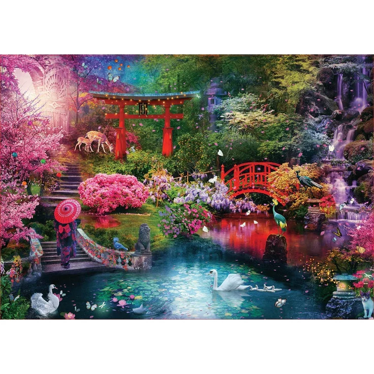 Carletto 9219282 - Educa, Japanischer Garten, Puzzle, 3000 Teile – Bild 2