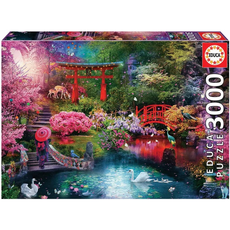Carletto 9219282 - Educa, Japanischer Garten, Puzzle, 3000 Teile – Bild 1