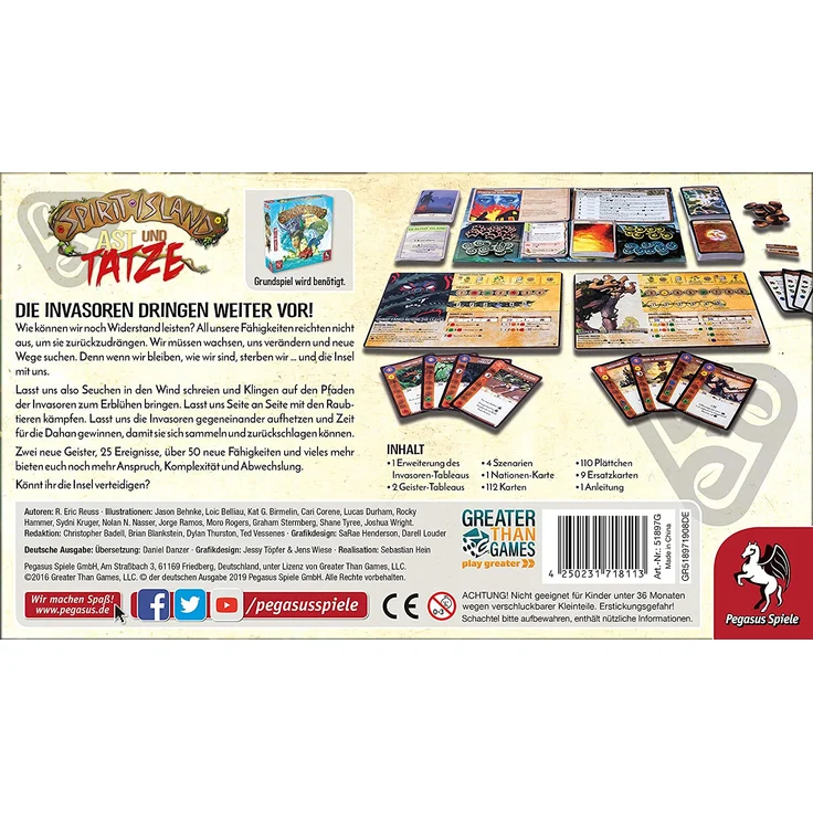 Spirit Island: Ast und Tatze (Erw. ) – Bild 2