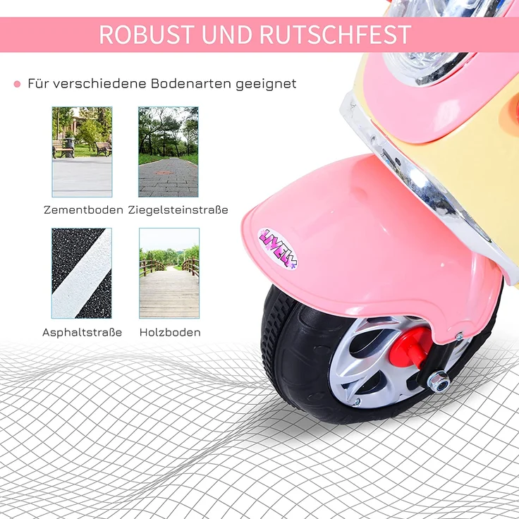 Kinderelektroroller rosa (Farbe: rosa) – Bild 6