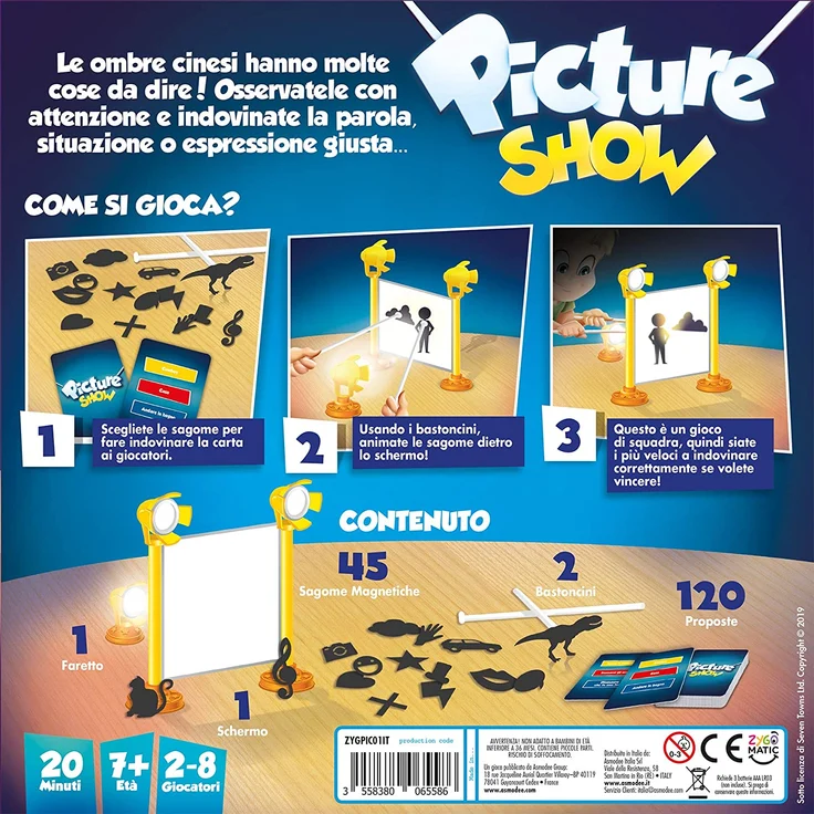 Asmodee Italia- Picture Show Tisch, Colore, 8251 – Bild 2