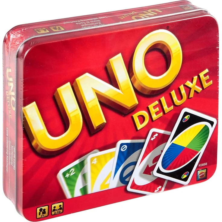 Mattel Games K0888 UNO Deluxe Kartenspiel, geeignet für 2 - 10 Spieler, Spieldauer ca. 15 Minuten, ab 7 Jahren – Bild 8