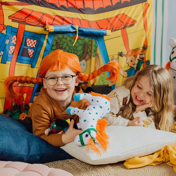 Micki & Friends 44371900 - Kleiner Onkel Puppe 30 cm - Pippi Langstrumpfs Pferd als Stoffpuppe - Teddy - Plüschpuppe Kuscheltier - ab 0+ Monate – Bild 3