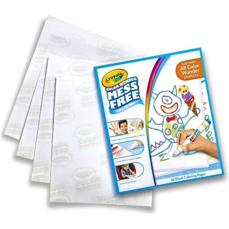 CRAYOLA 256390 Color Wonder-Malblock, blau weiß