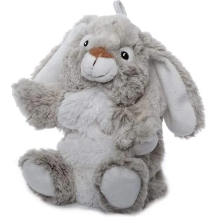 Inware 6085 - Handpuppe Hase Hasi, grau/weiß, 22 cm