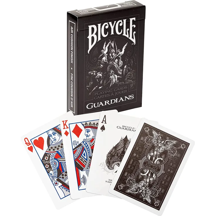 Bicycle 1020181 Guardians Spielkarten zum Sammeln, schwarz, Poker