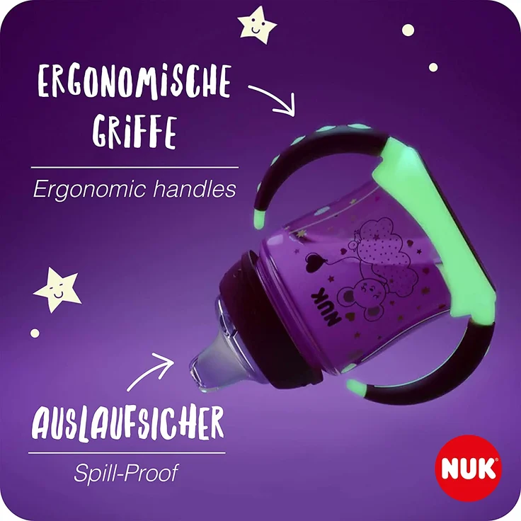 NUK First Choice Trinklernflasche Night – Glow in the Dark – Bild 3