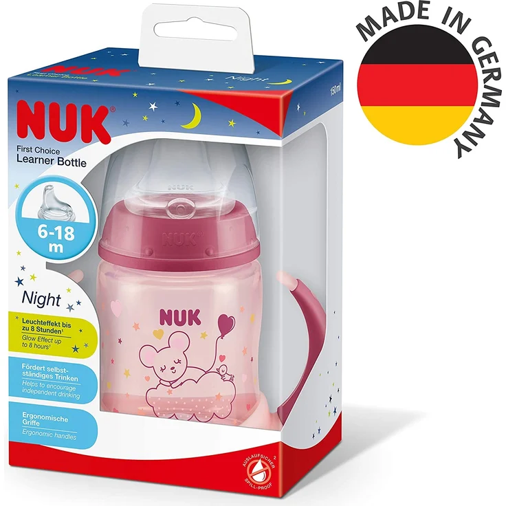NUK First Choice Trinklernflasche Night – Glow in the Dark – Bild 6