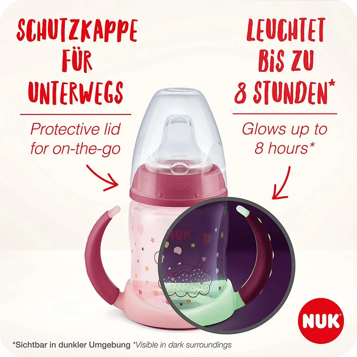 NUK First Choice Trinklernflasche Night – Glow in the Dark – Bild 4