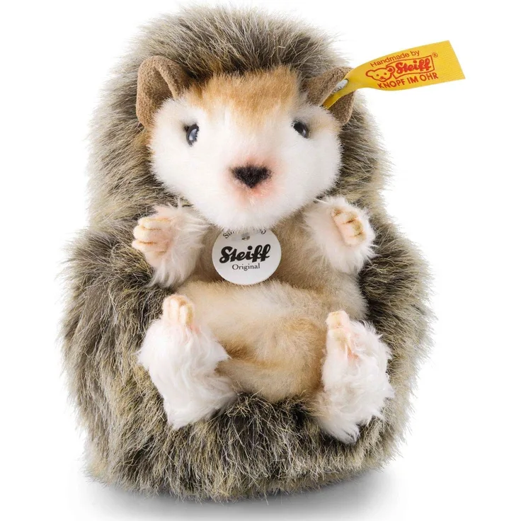 Steiff 070587 Joggi Baby-Igel 10cm braun meliert sitzend Plüschtier Stofftier