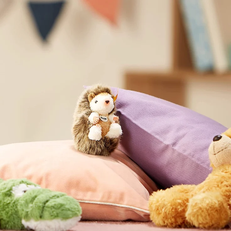 Steiff 070587 Joggi Baby-Igel 10cm braun meliert sitzend Plüschtier Stofftier – Bild 6