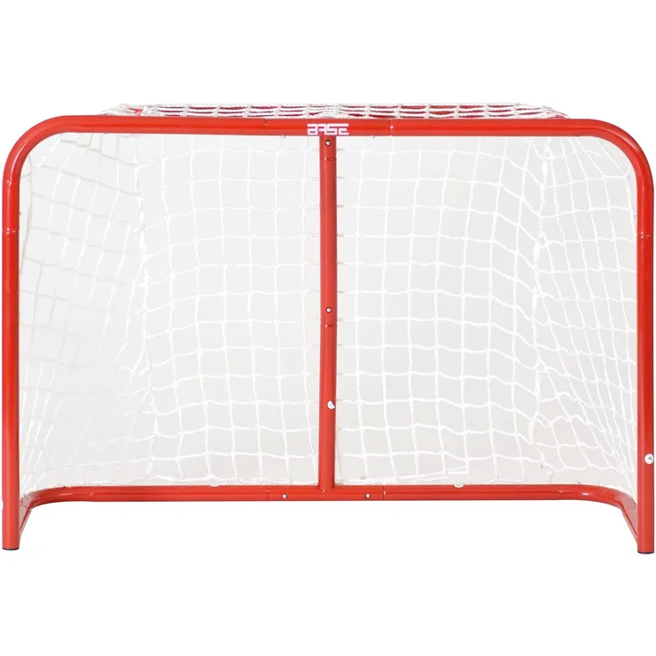BASE Street Hockey Goal 32 (81 x 53 x 30 cm) inkl. 2 Ministicks and Softball, Eishockey Tor für innen, mit Hockey Schlägern aus Kunststoff