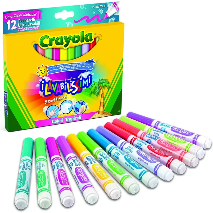 CRAYOLA Lavabilissimi – 12 Filzstifte