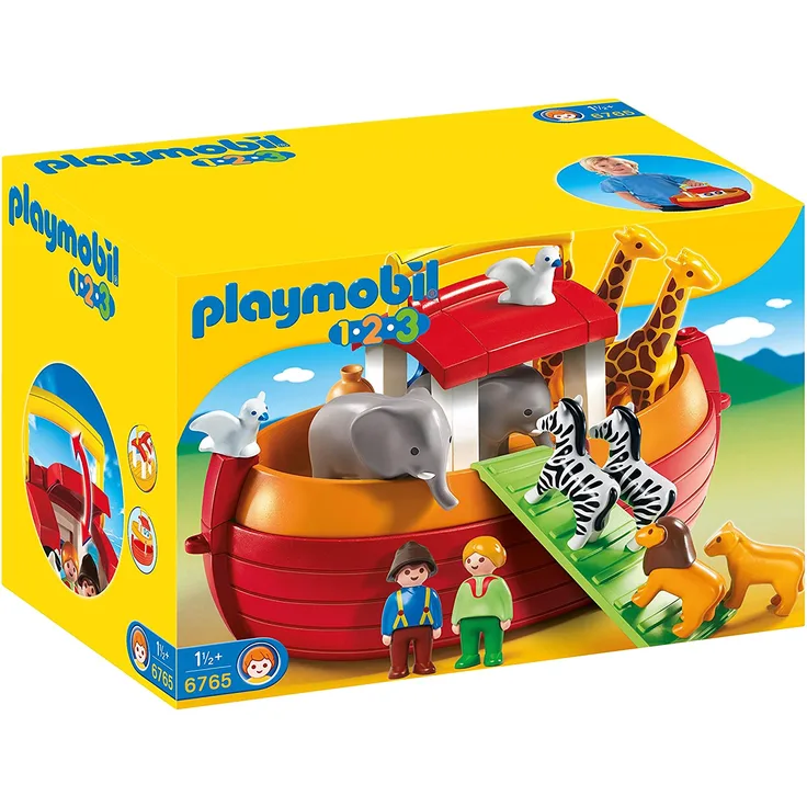 PLAYMOBIL 1.2.3 6765 Meine Mitnehm-Arche-Noah, Ab 18 Monaten