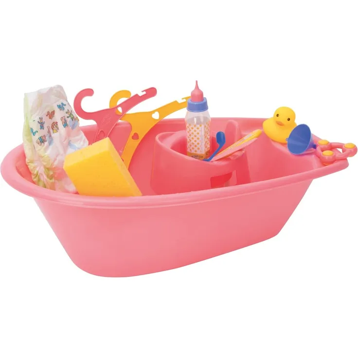 Puppen-Badewanne mit Zubehör. ca. 50cm
