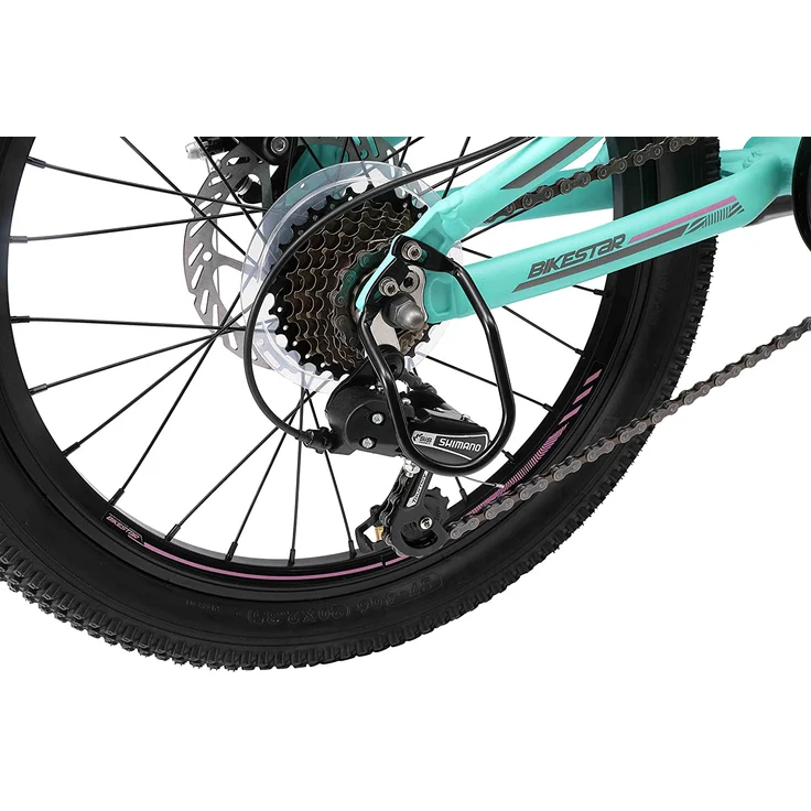 Bikestar Mountainbike Vollgefedert 20 Zoll Türkis – Bild 8