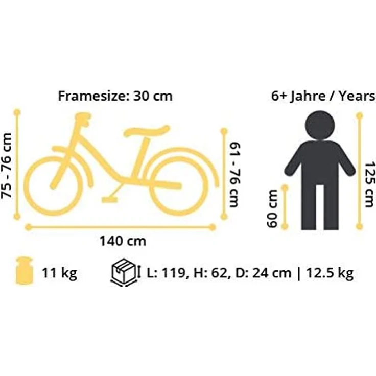 Bikestar Mountainbike Vollgefedert 20 Zoll Türkis – Bild 9