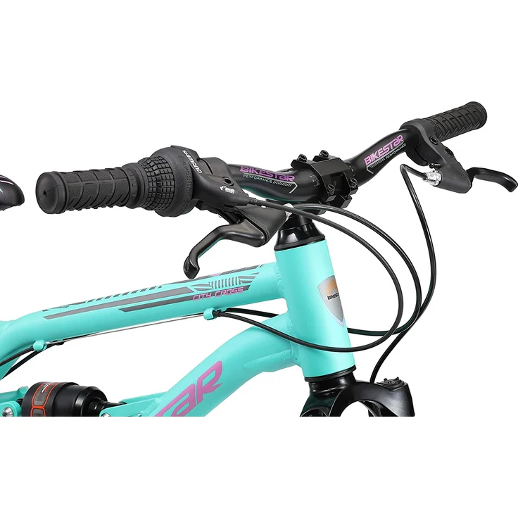 Bikestar Mountainbike Vollgefedert 20 Zoll Türkis – Bild 6