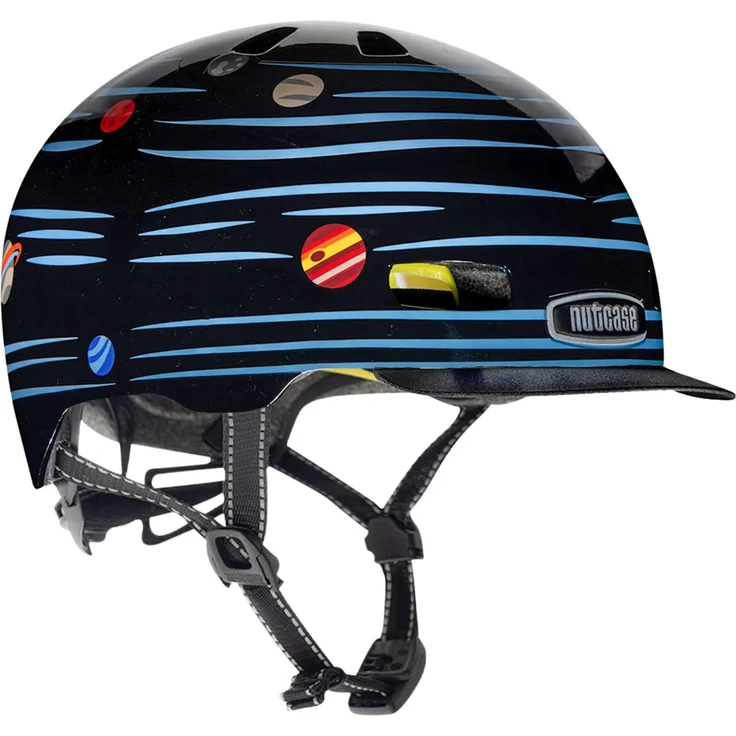 Nutcase Little Nutty Kinderfahrradhelm 48-52 cm Defy Gravity Reflectiv