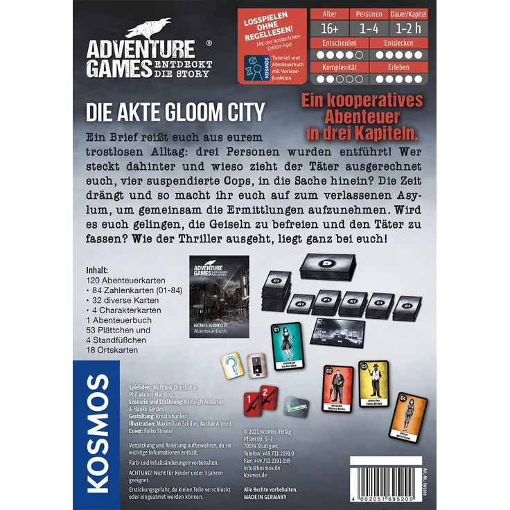 KOSMOS - Adventure Games - Die Akte Gloom City – Bild 2