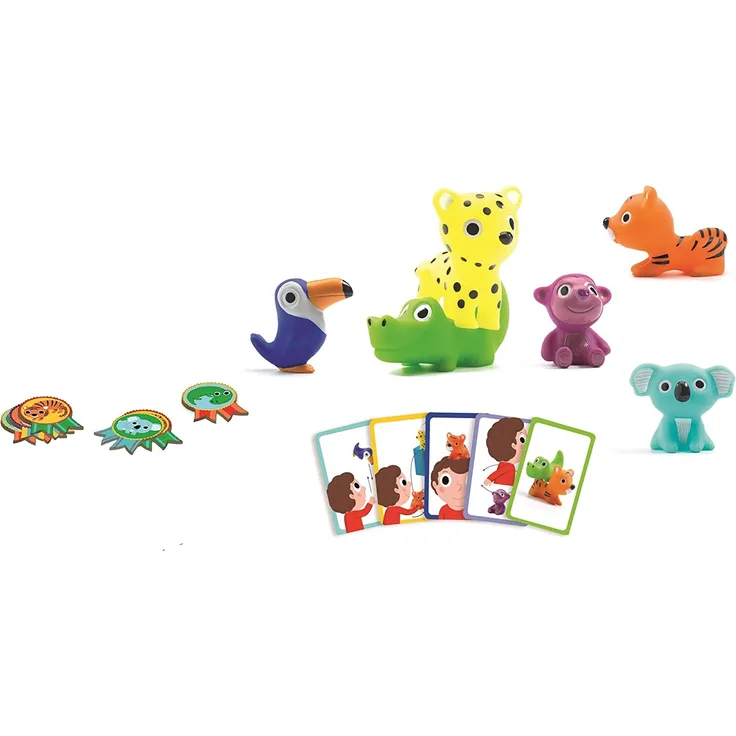 DJECO Spiel Action und Spiegelungen Lernspiele DJECOSet Little Action, Mehrfarbig (15)