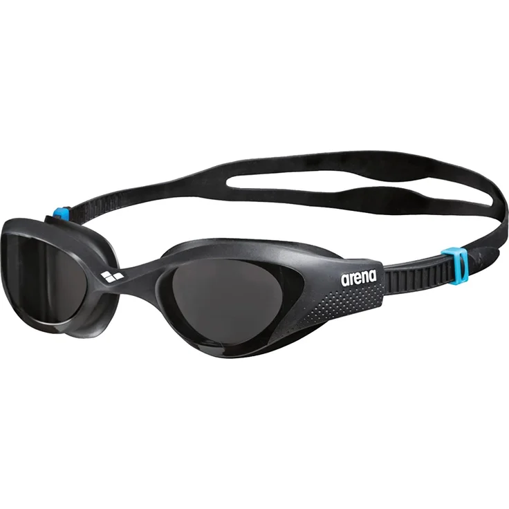 arena Unisex Training Freizeit Schwimmbrille The One (UV-Schutz, Anti-Fog Beschichtung, Harte Gläser), schwarz (Smoke-Grey-Black (545), One Size – Bild 1