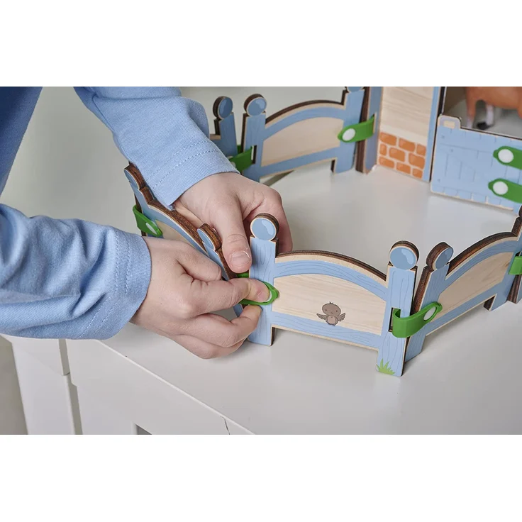 Eichhorn - Pferdestall, Gebäude mit Pferdeboxen und Gatter, 30 teilig, 57x52x35 cm groß, ab 3 Jahren - Preisvergleich – Bild 7