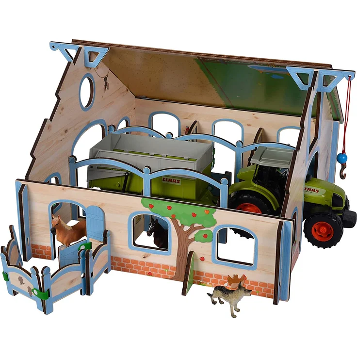 Eichhorn - Pferdestall, Gebäude mit Pferdeboxen und Gatter, 30 teilig, 57x52x35 cm groß, ab 3 Jahren - Preisvergleich – Bild 11